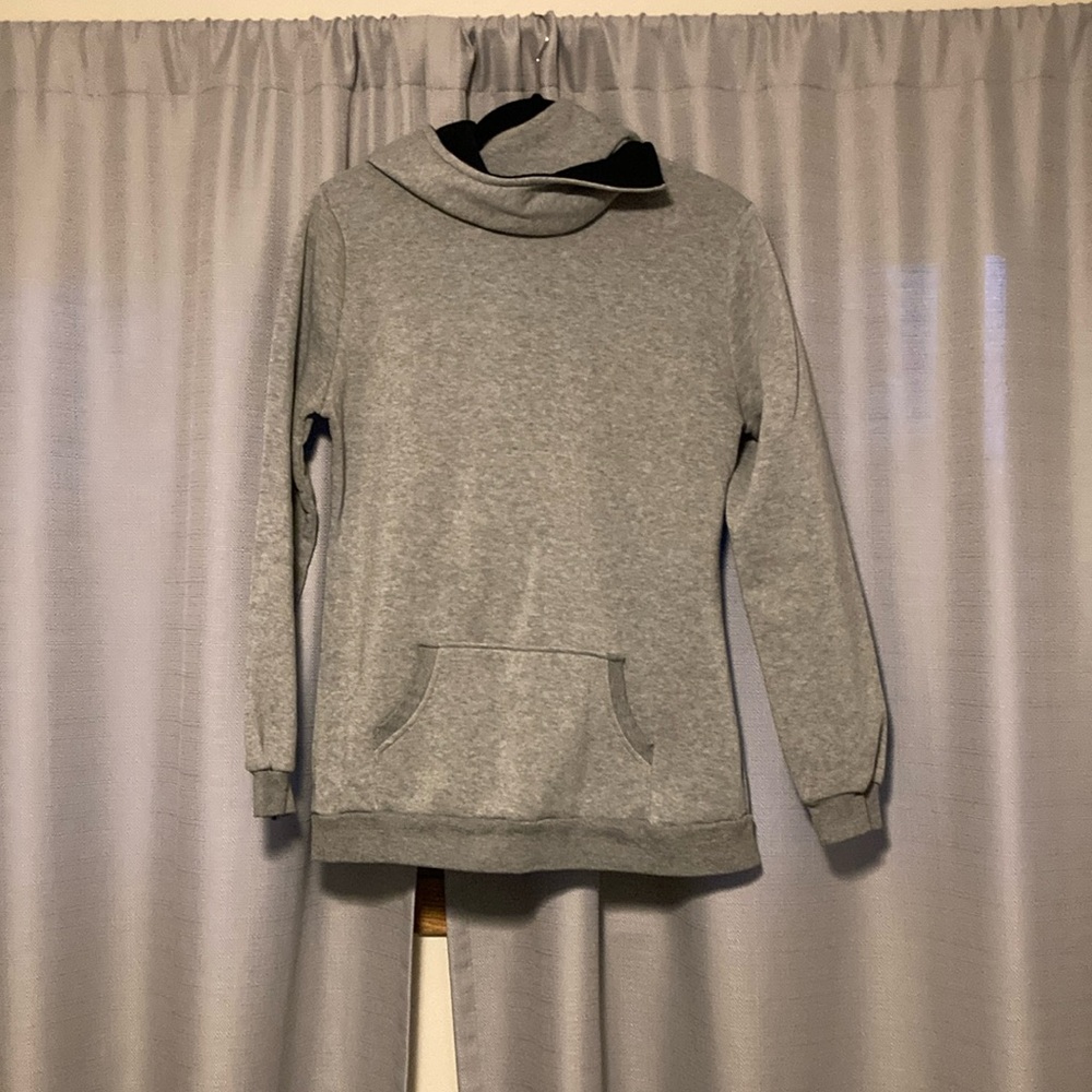 Gray Chic Girl cowl neck sweatshirt in size large.